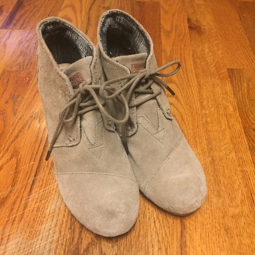 Grey Toms booties